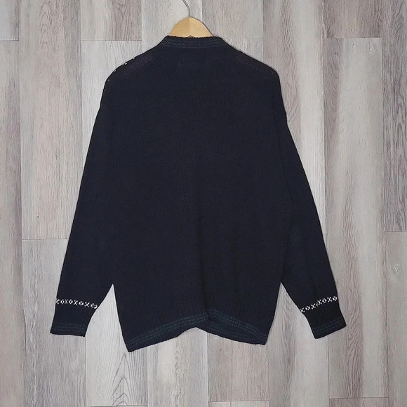 🛍Elisabeth Liz & Co Black Ramie Full Zip‎ Knitted Cardigan Womens Plus Sz 1 - Picture 2 of 7